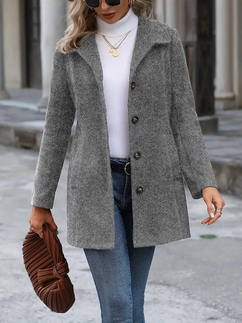 Blazer Lungo Strutturato Monopetto