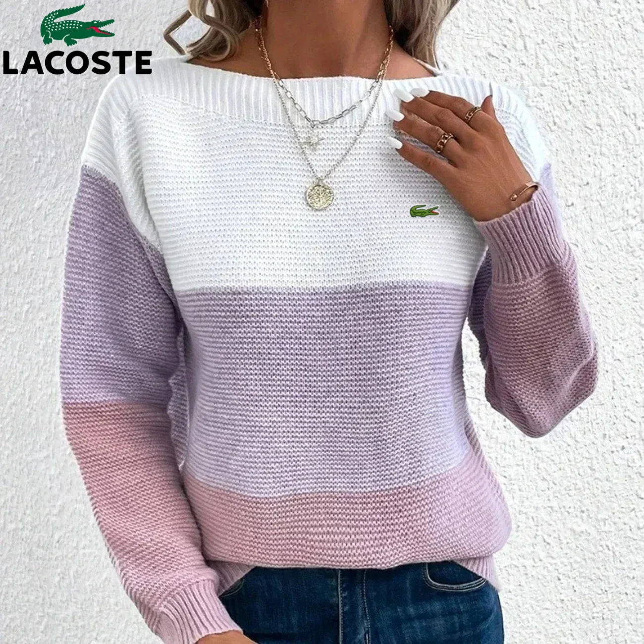LC - Maglione in maglia tricolore