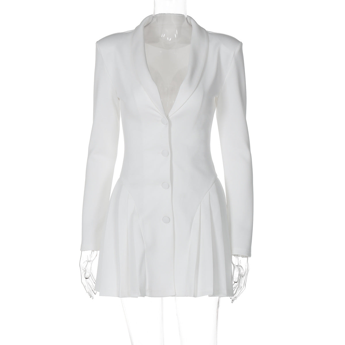 Abito Blazer Elegante con Gonna Plissé