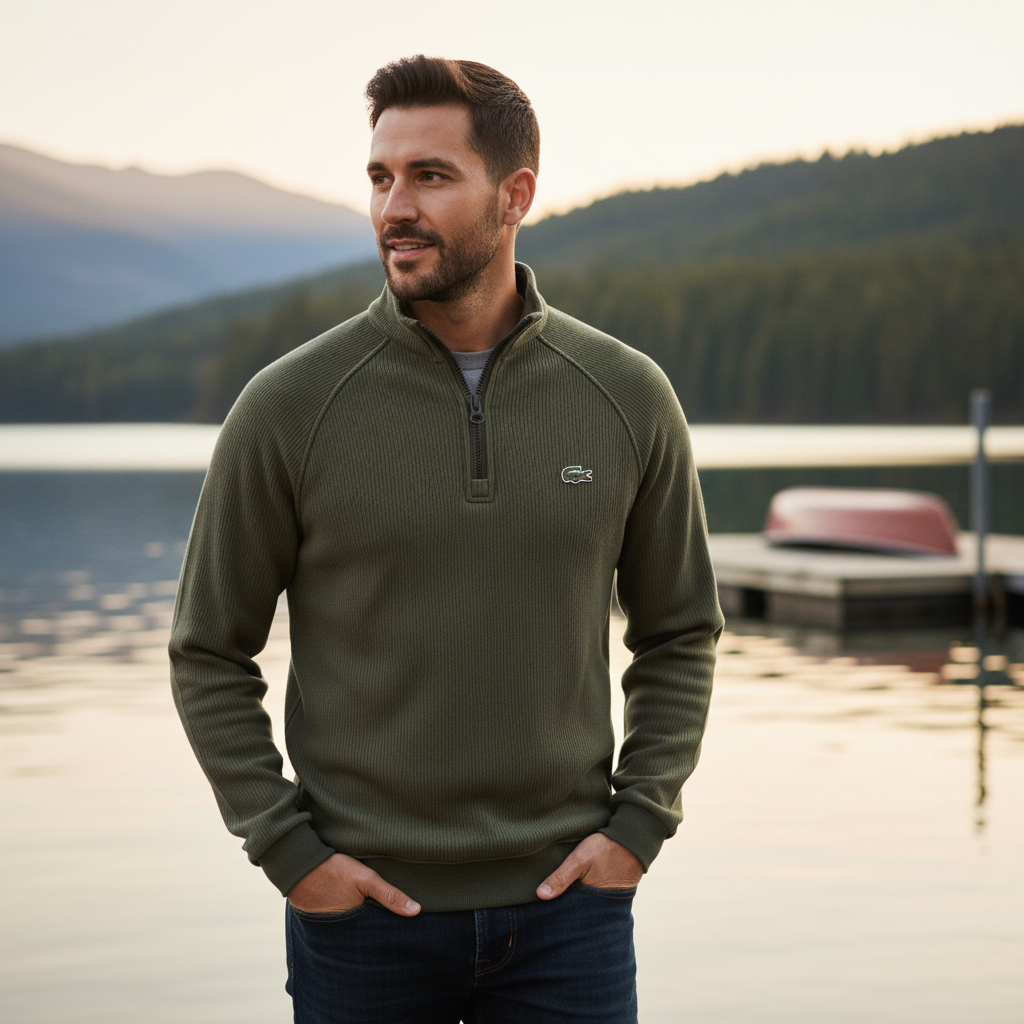 LC™ Maglione Premium con Mezza Zip