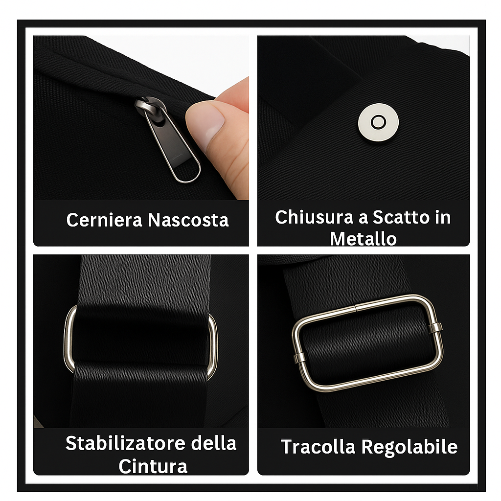 Borsa A Tracola Da Viaggio Antifurto - Tecnologia Di Blocco RFID