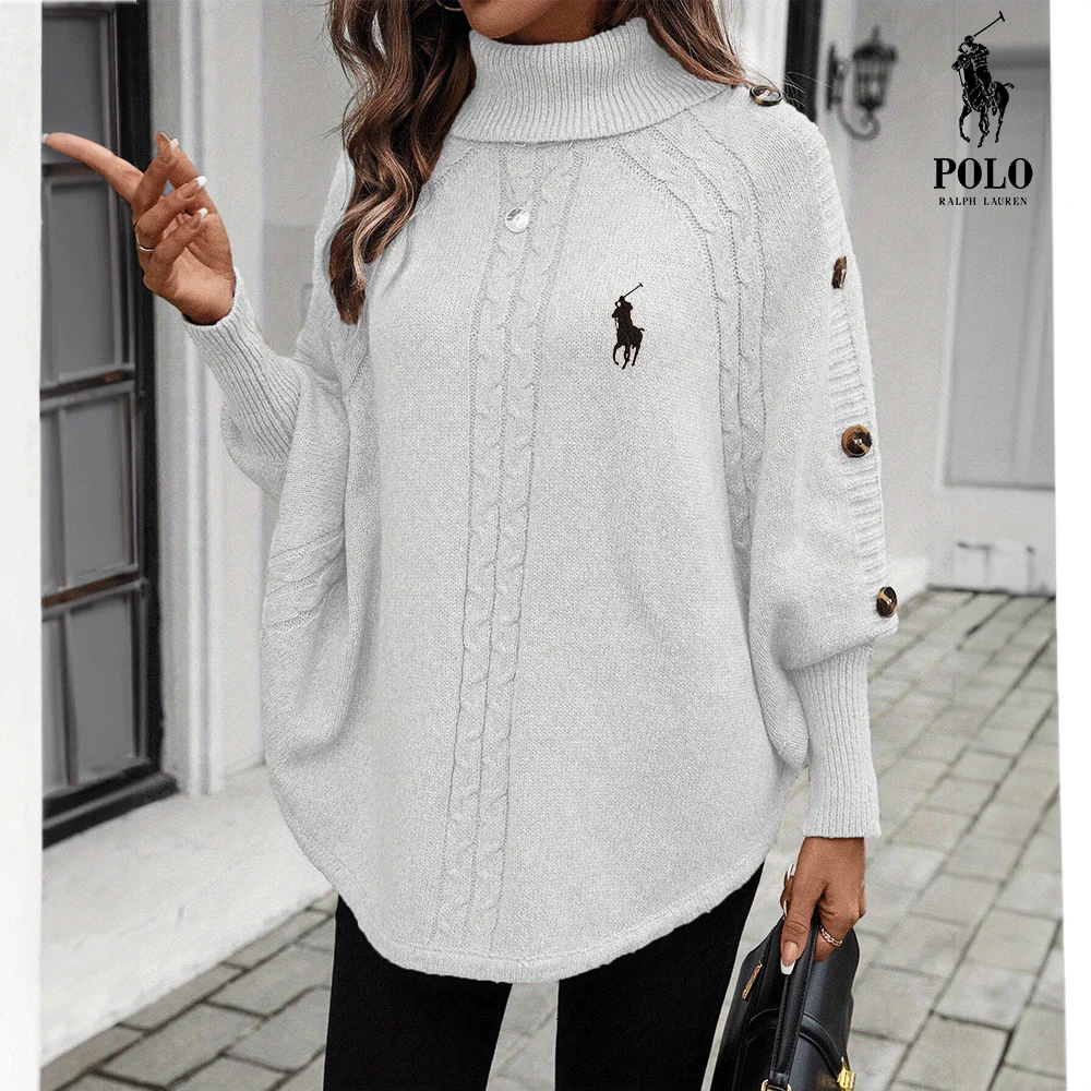RL-  Stylish cable knit sweater
