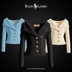 ᏒᎪᏞᏢᎻ ᏞᎪՍᏒЕΝ - Damen-Strickjacke „Polo Chic”
